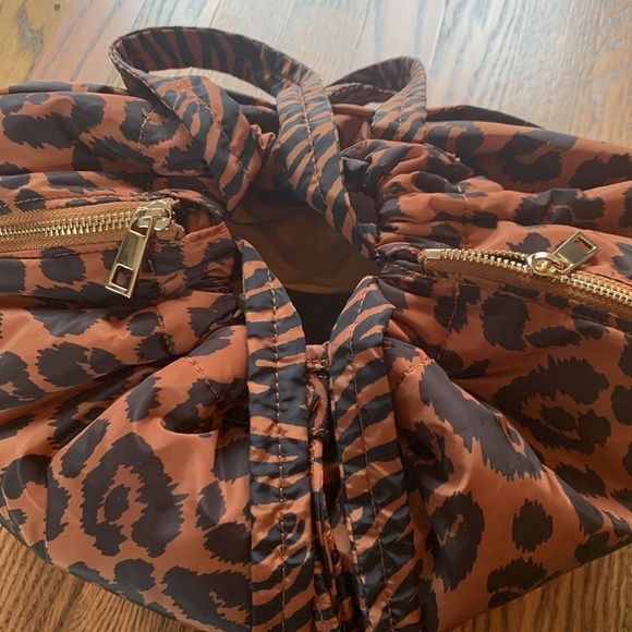 Vince Camuto leopard print nylon convertible backpack/purse main image 9